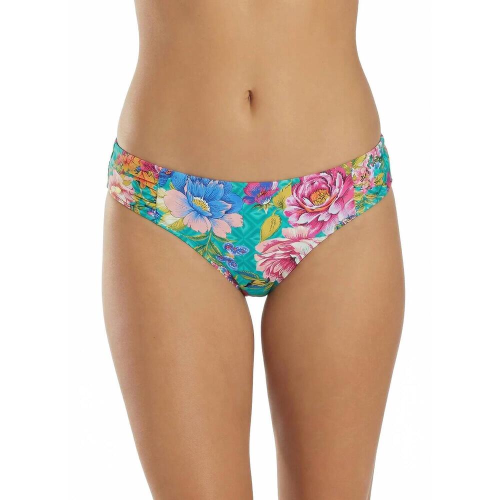 NEW JOHNNY WAS ruched hipster bikini bottom in sweetspire